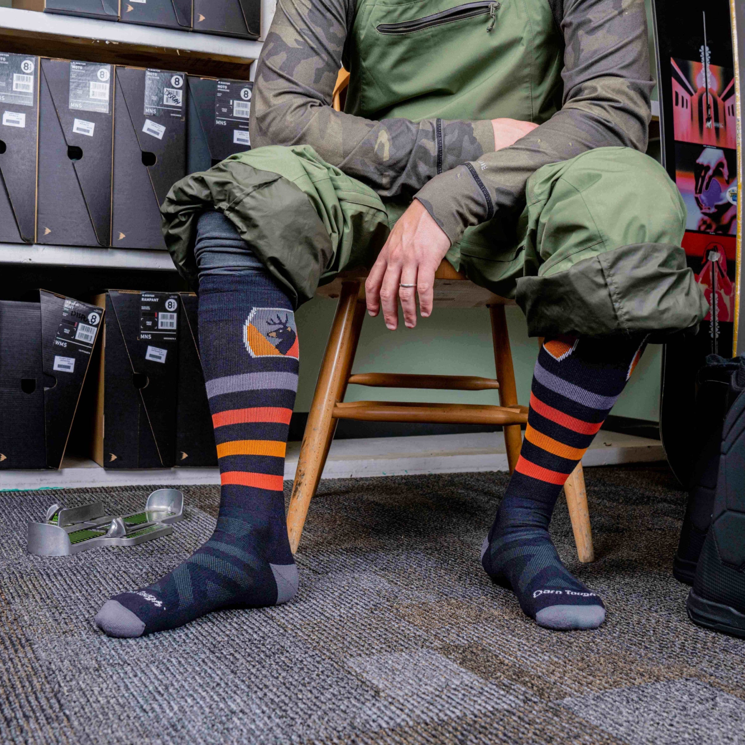 Men's Thermolite® Beer Badge Over-the-Calf Midweight Ski & Snowboard Socks